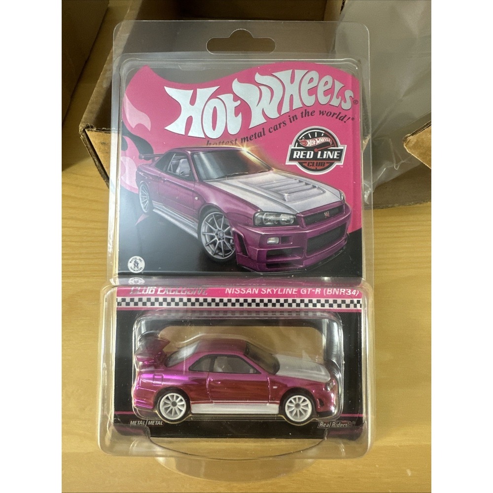 Hot Wheels Collectors RLC Exclusive Nissan Skyline GT-R GTR BNR34 Pink HNL06 New